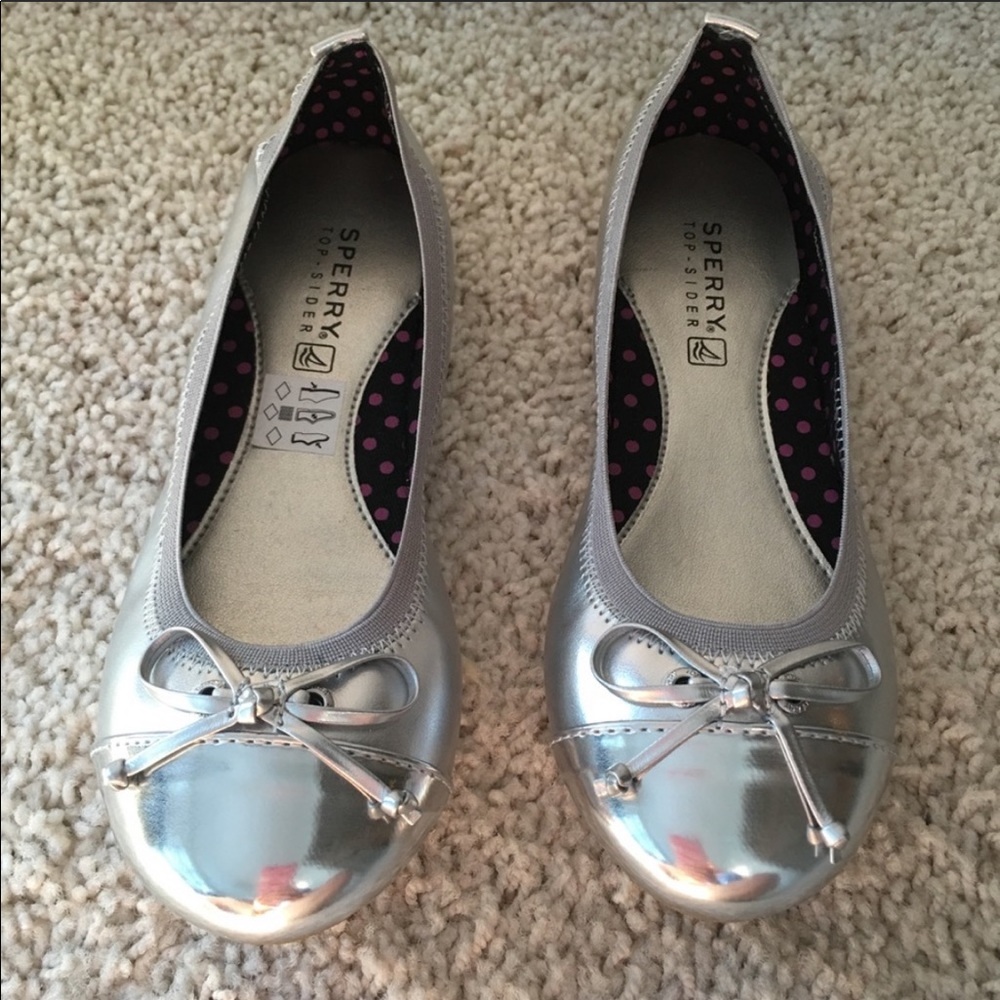 Sperry Elise ballet flats - silver 13.5
